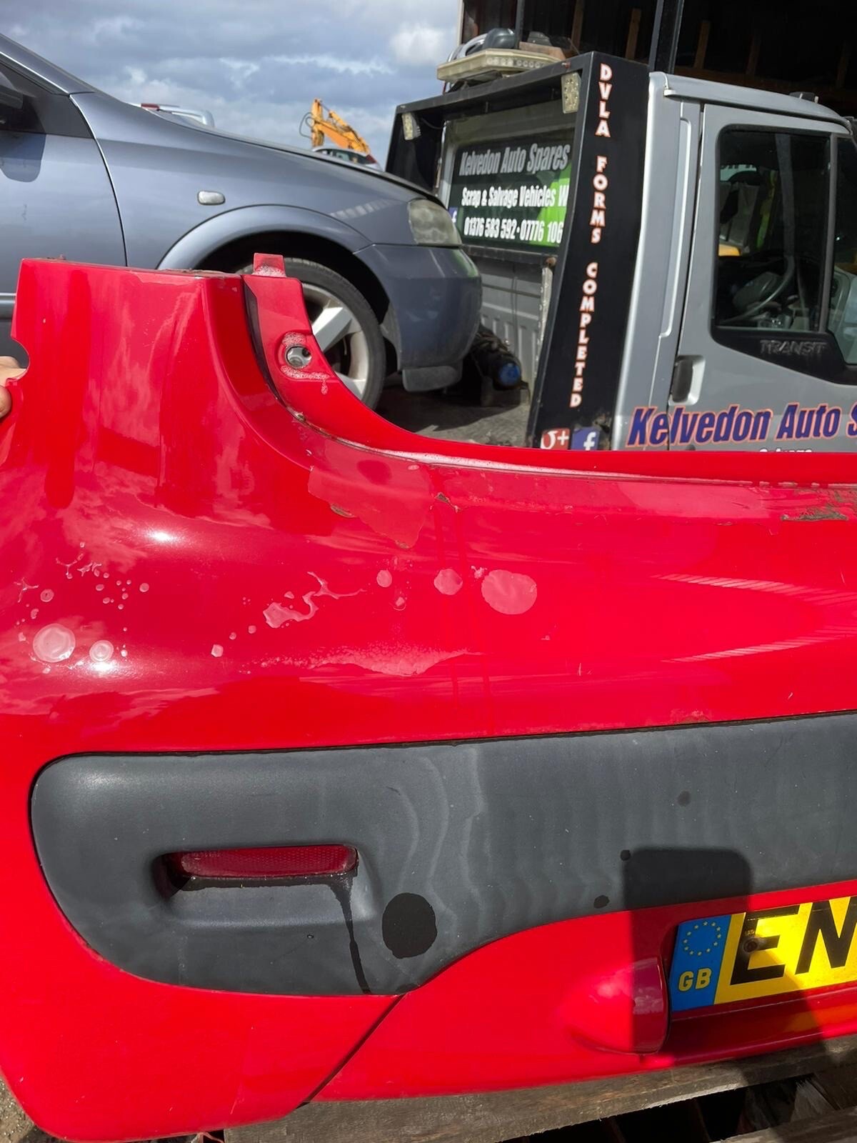 2007 Peugeot 107 MK1 Rear Bumper Complete Red Paint Code KJH eBay