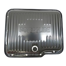 Gm Chevy Black Finned Steel Powerglide Transmission Pan W Plug Stock Capacity