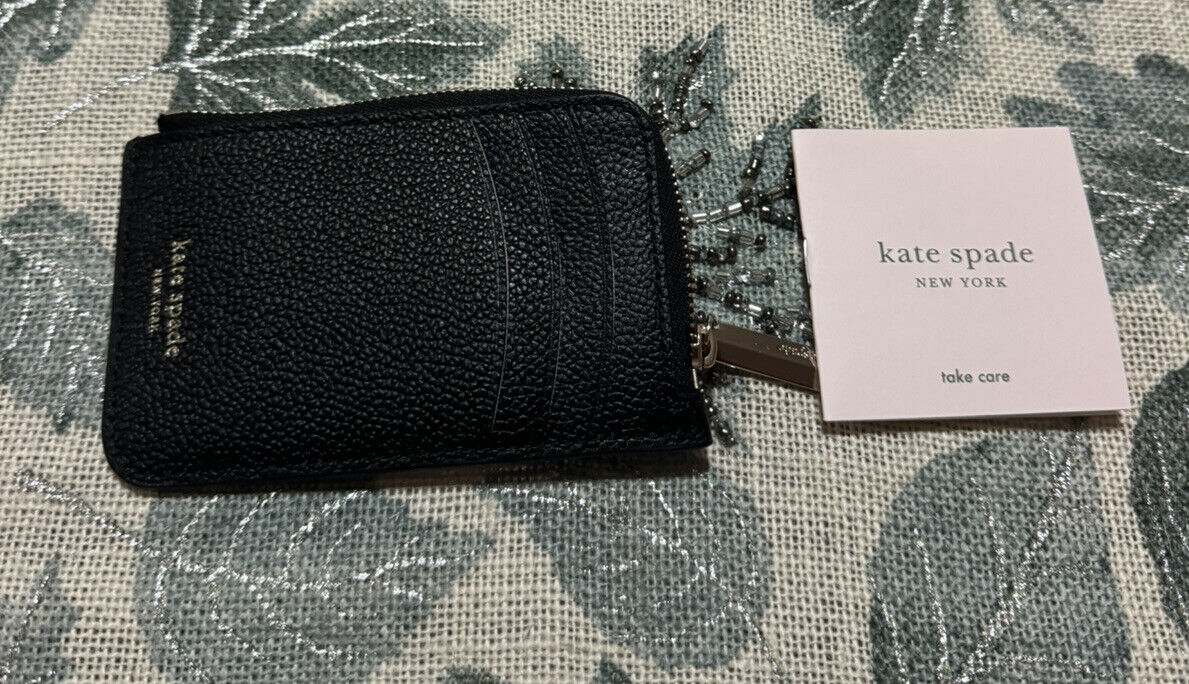 Kate Spade New York Small Zip Leather Coin Card Case Wallet Kate Spade New York Small Zip Leather Coin Card Case Wallet