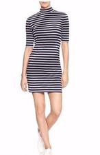 New Gap Women's Stripe Mock Neck Dress Variety Colors & Sizes