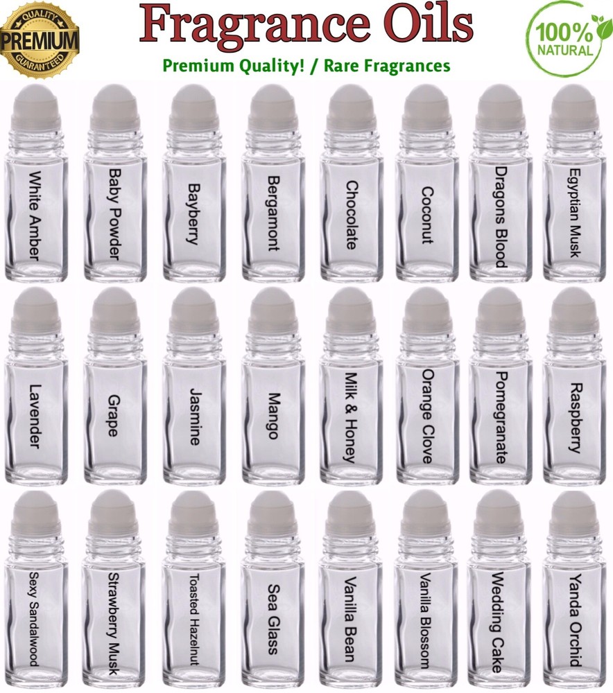 Fragrance Oils For Body 10 ml - 100% Pure Perfume Uncut Attar Ittar Etr Roll On