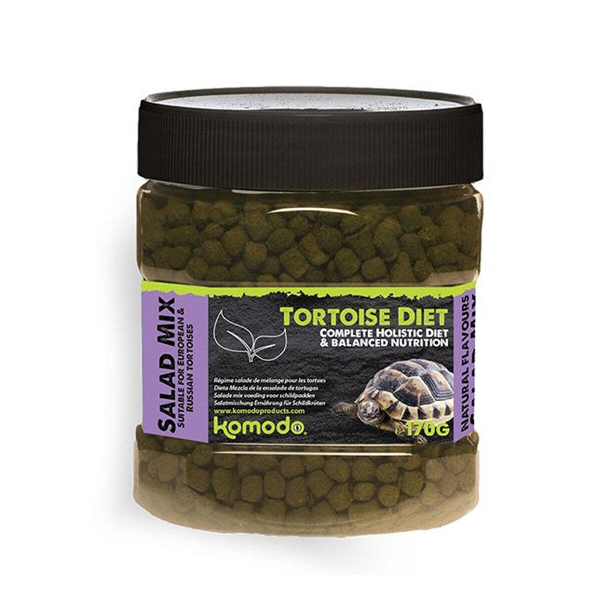 TORTOISE SALAD MIX FOOD - (170g) - Komodo Reptile Feed Pellet Vegetable Pet Meal