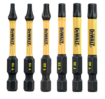 Dewalt 50mm Extreme Flextorq Torx Bitset TX 10 15 20 25 30 40 Schlagschrauber
