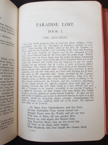 1922 THE POETICAL WORKS OF JOHN MILTON BY BEECHING POEM POETRY PARADISE LOST @ - Picture 5 of 16