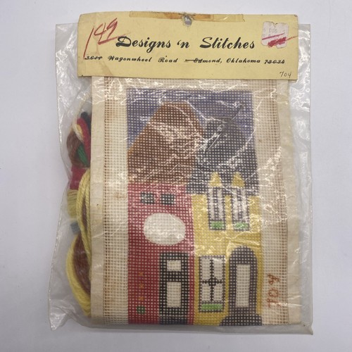 Designs N Stitches Wagonwheel Road Needlepoint Cross Stitch Kit Golf - Picture 2 of 4
