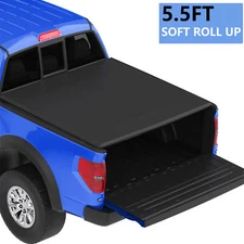 5.5FT Bed Roll Up Tonneau Cover For 2015 - 2026 Ford F150 F-150 Super Crew Cab