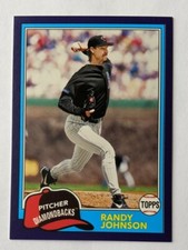 2018 Topps Archives Randy Johnson /175 purple parallel #255 Diamondbacks SP