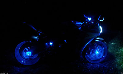 Blue LED Motorcycle Accent Under Body Gleam Street Bike Light