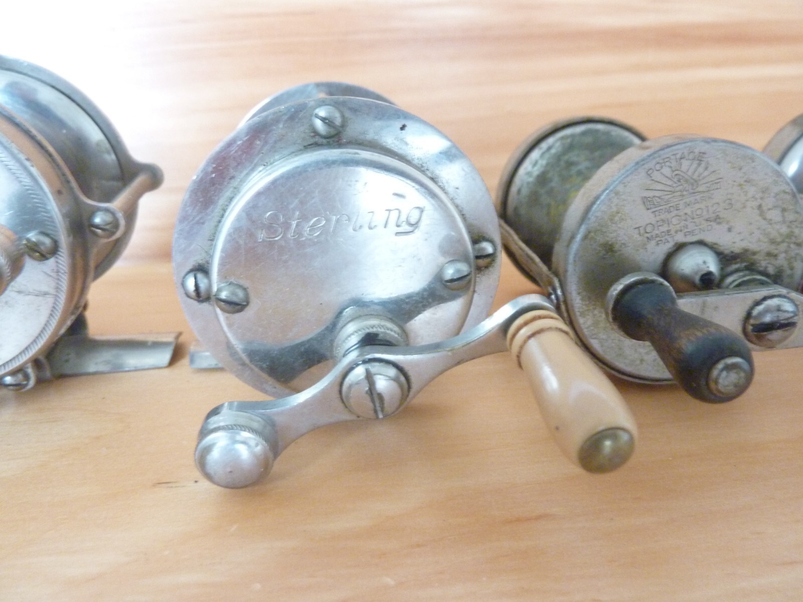 10 Vtg Fishing Reels Shakespeare Service Portage Sunnybrook Sterling