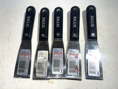 Hyde Tools 1-1/2'' Stiff Putty Knife 38mm 1.5-inch  - Lot of 5