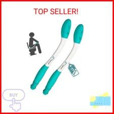 Fanwer Toilet Aids for Wiping - 15.7" Long Reach Comfort Butt Wiper Tools - Bath