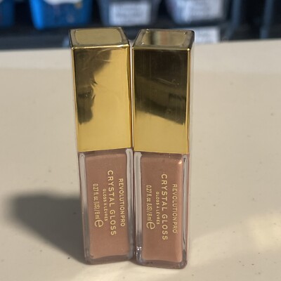 Lot of (2) Revolution Pro Crystal Lip Glosses OUTRAGE - SEALED