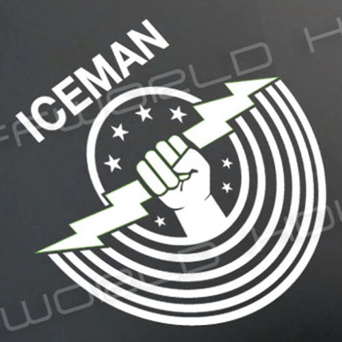 TOP GUN sticker ICEMAN decal Val Kilmer Tom Cruise F14 Tomcat Naval