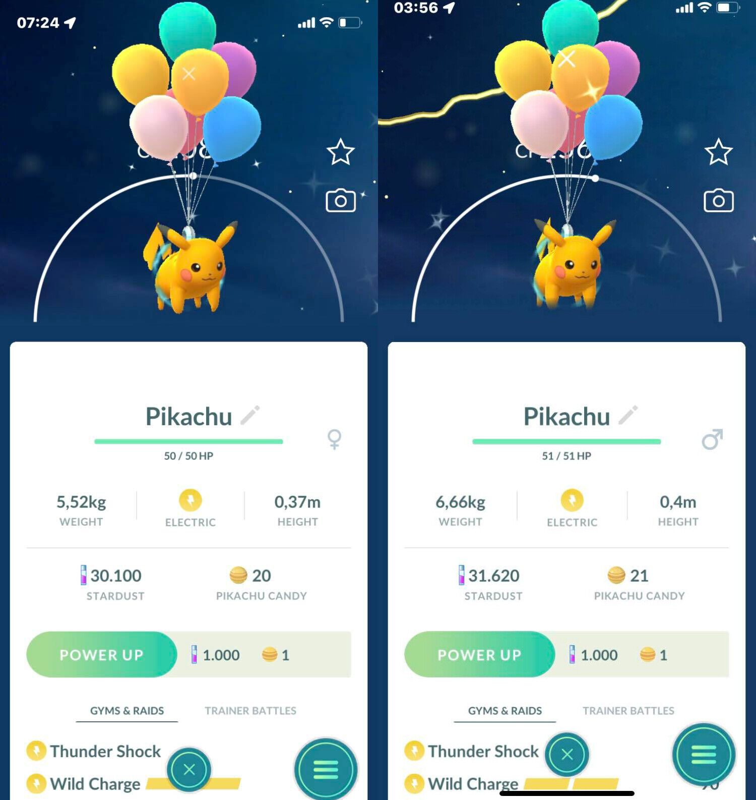 Pokémon GO Shiny Pikachu Flying With Balloon – Mini Account (Read Describe)  - PoGoFighter