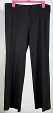NINE WEST Black Front Back Seam Straight Leg Pants Size Large EUC