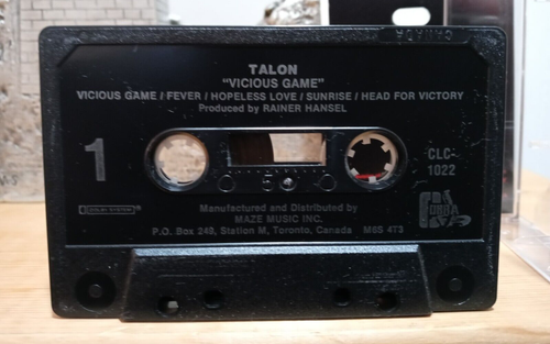 TALON - Vicious Game (1986 Cobra, Canada) CASSETTE - Picture 5 of 5