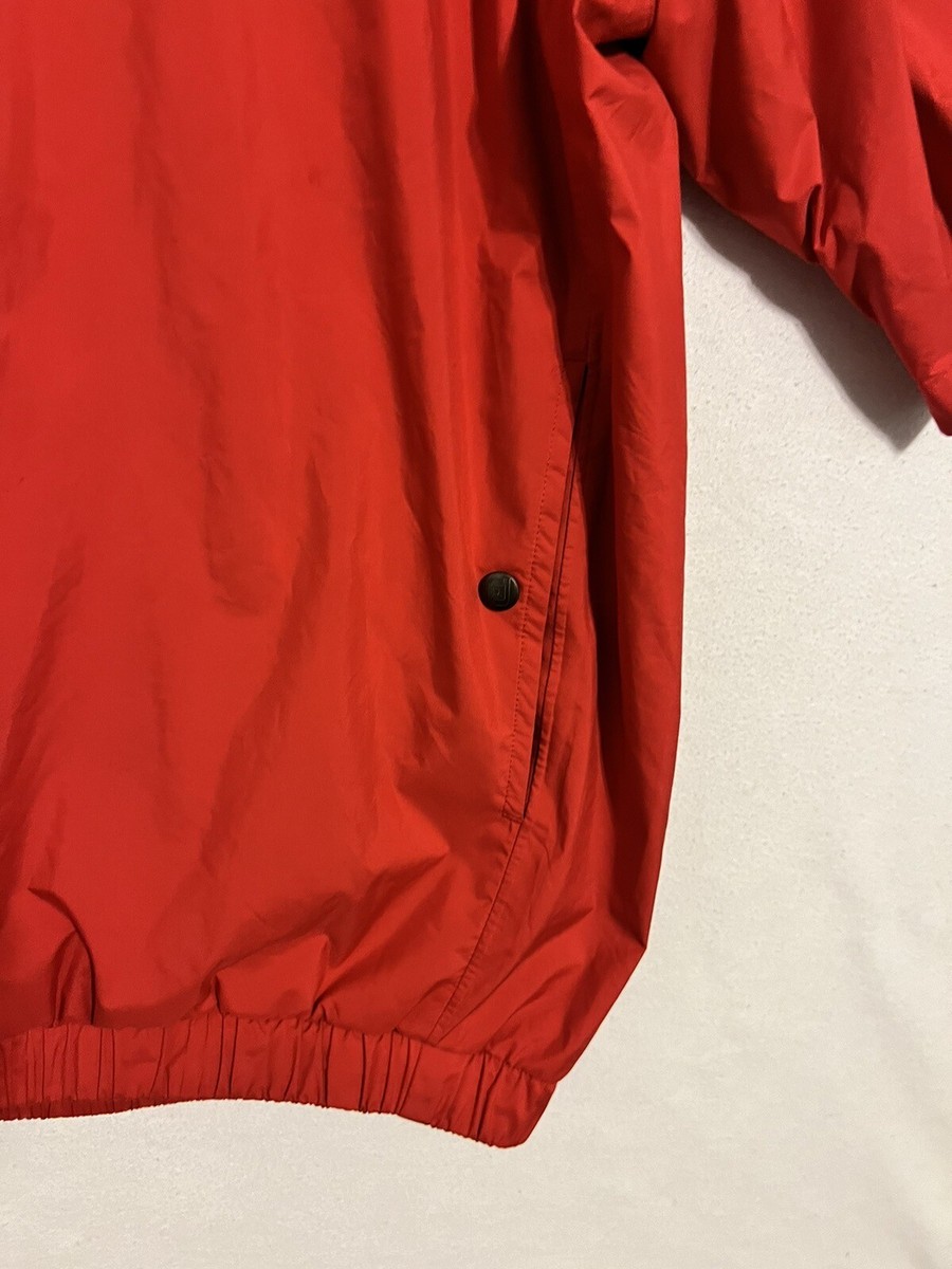 Veste FootJoy Grand Noir/Rouge - Demi Zip, Coupe-vent, Homme Taille L - Occasion