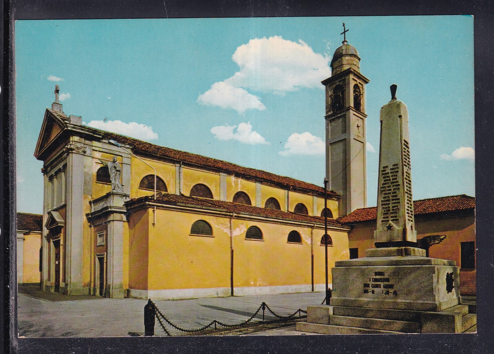 Cartolina Pogliano Milanese Chiesa Parrocchiale C1702