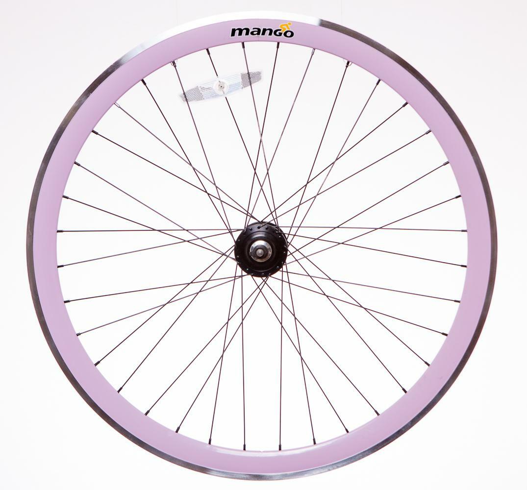 Mango 700c (622 X 13) Front Quando Bike Bicycle 36 Spoke Wheel Pink