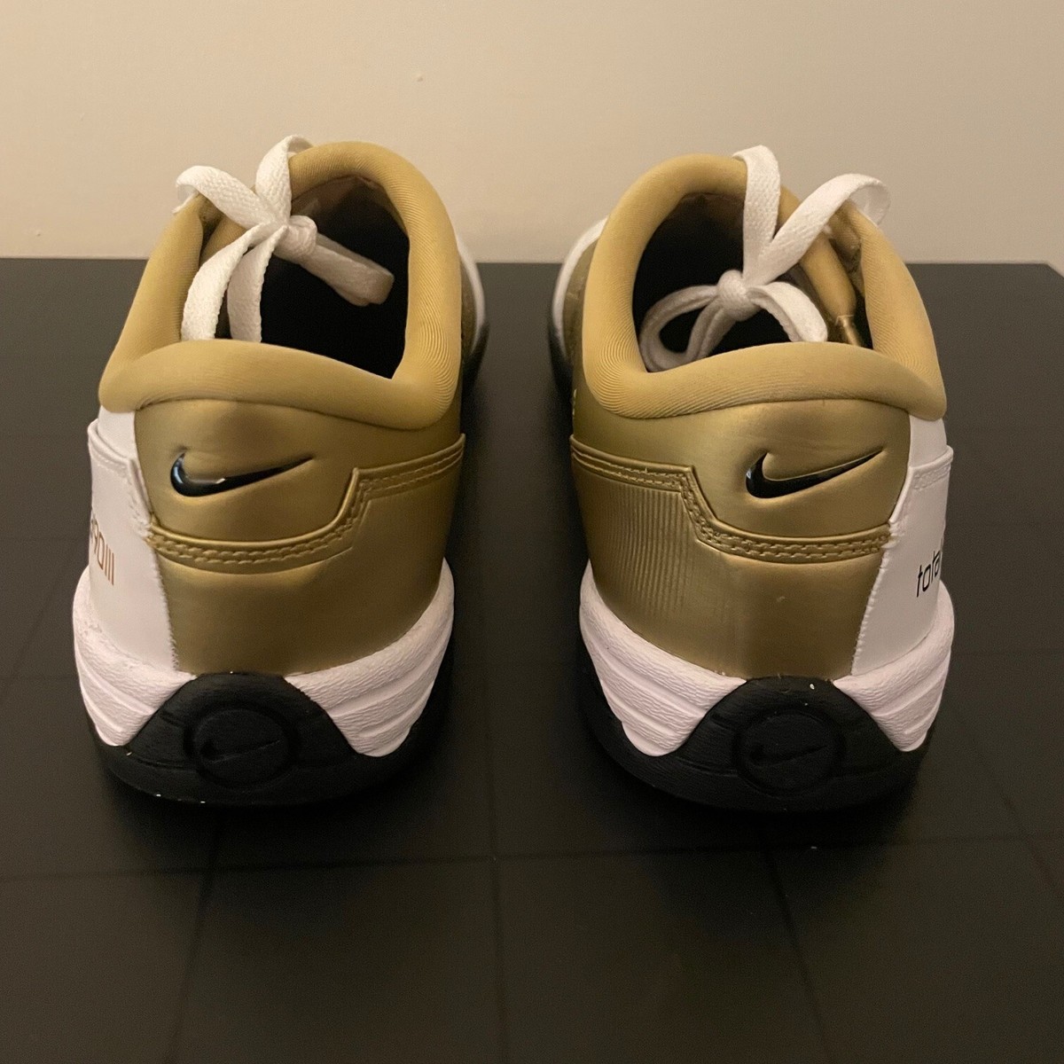 Nike Total 90 3 SP Indoor Shoes White Metallic Gold HJ9351  display picture 1