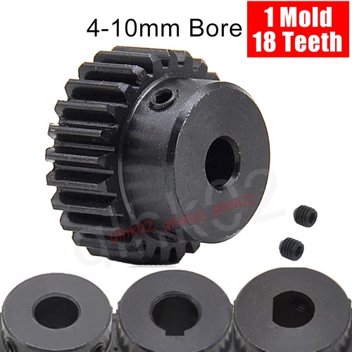 18T Mod1 Steel Pinion Gear Spur Gears With Set Screw 410mm Bore