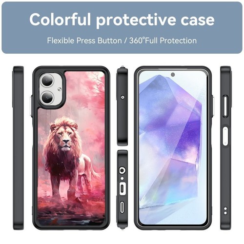 Anti scratch Cover For Samsung S21 S22 S23 S24 Ultra FE Pink animal Lion - 第 15/25 張圖片