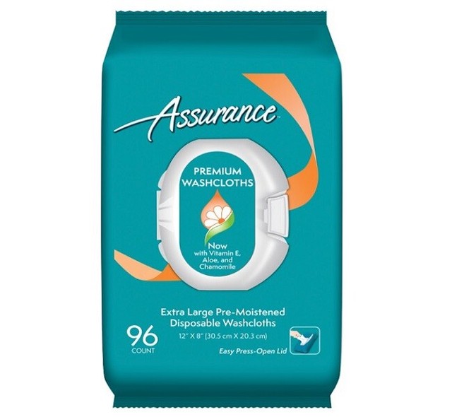 96x Adult Wipes Body Women Men PreMoistened Washcloths Disposable Bath