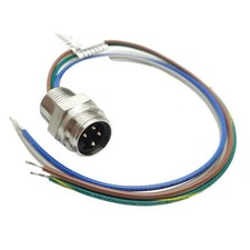 Turck P-RSFFV 40D EX-0.3/14.5/NPT Cordset 7/8" 4-P MiniFast Male/Leads, 600V 9A