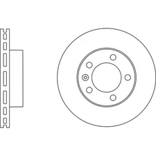 Apec Blue Brake Disc - Front SDK6297 Fits Nissan & Opel & Renault & Vauxhall