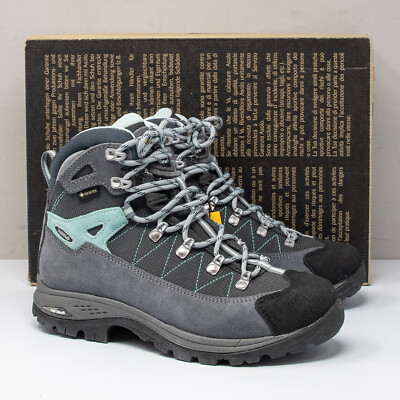 Asolo Finder GV Grey/Gunmetal/Poolside Hiking Boots, Women's 7.5 US