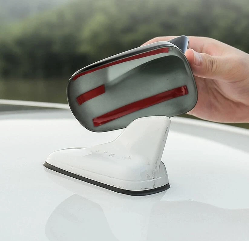 Adhesivo aéreo antena aleta tiburón negro para Audi A1 A3 A4 A5 A6 A8 Q3 Q5 Q7 TT Foto 3 de 4