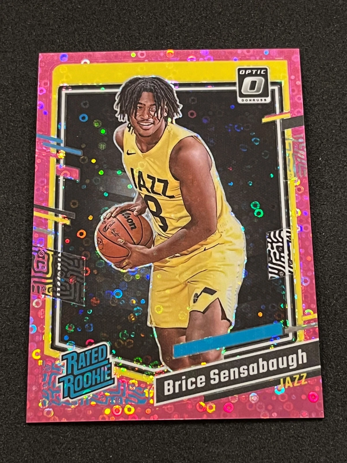 2023-24 Panini Donruss Optic Brice Sensabaugh Rated Rookie Fast Break Pink 12/25