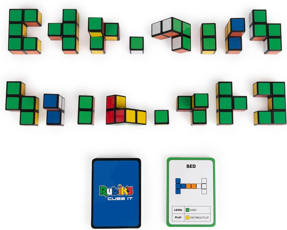 Spin Master Rubik's Cube It Strategiespiel ab 7 Jahren Blockbauspiel 2 Spieler - Bild 2 von 4