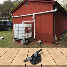 163mm IBC Kappe Wassertank Adapter mit 25mm Rohr Schnellverbinder f&uuml;r Garten