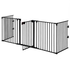 5-Panel Baby Safety Gate and Playpen | Adjustable, Folding, Wall or Freestanding