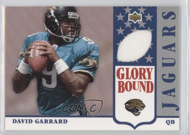 2002 UD Authentics Glory Bound Jerseys David Garrard #GBJ-DG Rookie RC 0j6