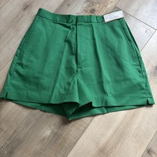 Women  s Vintage Hartwell Shorts High Waist Green Size 11/12 USA Made