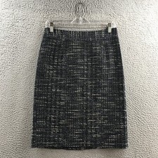 Banana Republic Straight  Pencil Skirt Womens 4 Multicolor Cotton Blend Casual