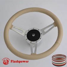 15 Classic Steering Wheel For Restoration Austin Healey Sprite Tan Full Wrap