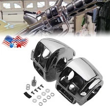 For Harley Sportster 883 1200 Chrome Handlebar Hand Control Switch Housing