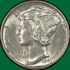 1941 Mercury Dime Choice Almost Uncirculated AU+ Coin #40599