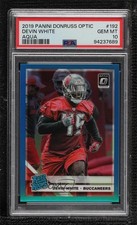 2019 Donruss Optic Rated Rookie Aqua Prizm 148/299 Devin White PSA 10 GEM MT 8uc