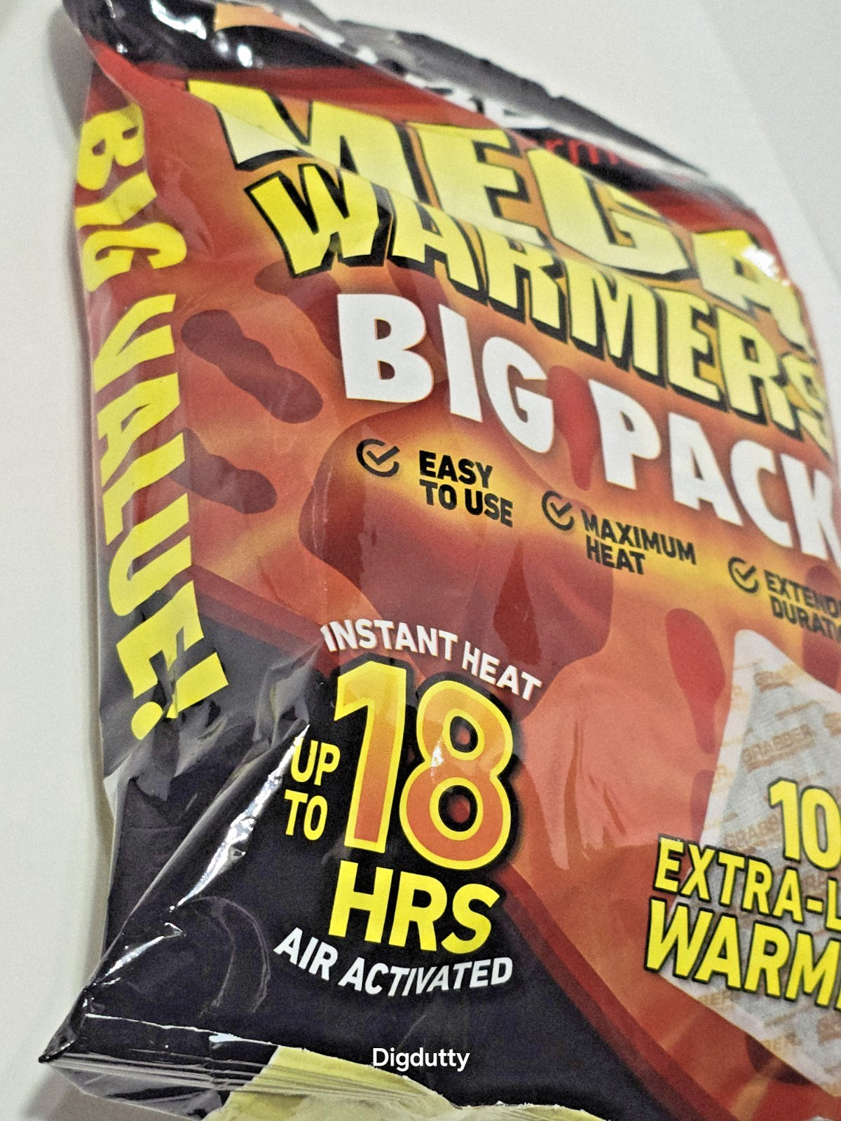 Grabber Warmers BIG PACK 18 Hours Hand Warmers, 20 Grabber 10 Pairs, Exp 10/2027