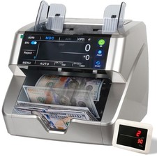 Hechker 10000 Plus Bank Grade Money Counter Machine   Mixed Denomination Bill...