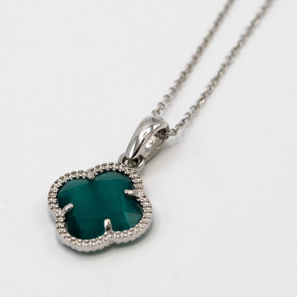 Collana Chimera in argento 925 con ciondolo di cristallo e zirconi I.11 - Immagine 3 di 4