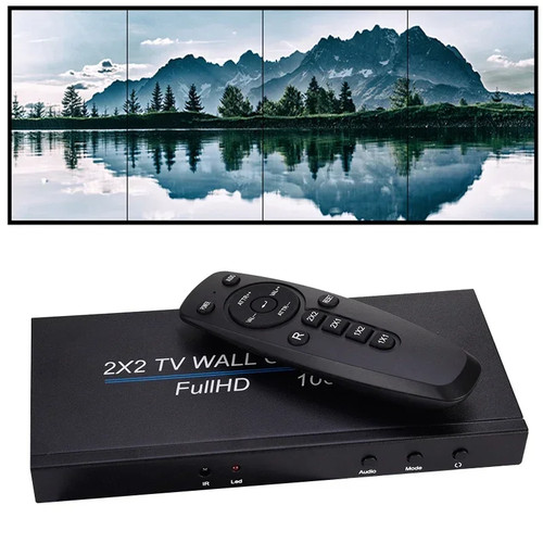 1080p 2X2 HDMI Video Wall Controller Multi Screen Splicing Processor TV Splicer - Afbeelding 5 van 11