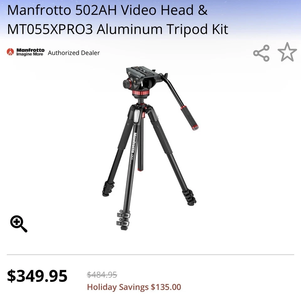 Manfrotto Tripod Kit - Image 3 of 3
