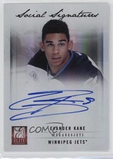 2011-12 Panini Elite Social Signatures Evander Kane #10 Auto f0l
