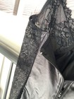 Lace and Faux-Leather Black Chemise, XL — photo 9