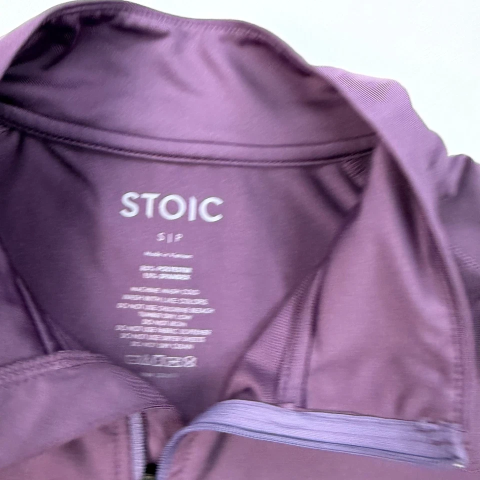Stoic 1/4 Zip Pullover shirt Womens Small Purple Lightweight Stretch Outdoors Foto 3 de 4
